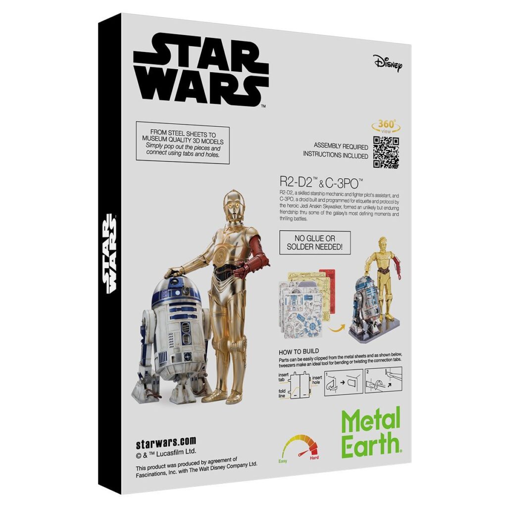 Metal Earth Star Wars: R2-D2 & C-3PO – Gift Box