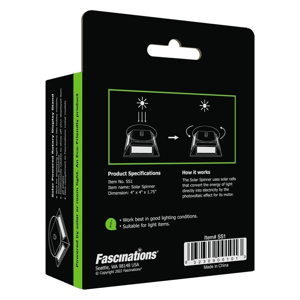 Metal Earth Solar Spinner 1 – Displaybas 10x10x4 cm